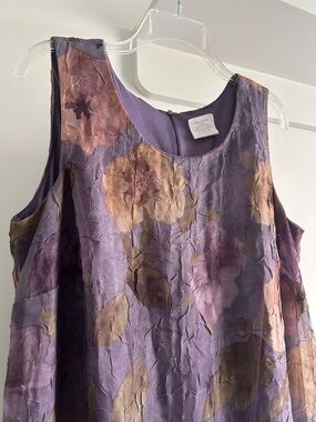 Vintage Crepe Floral Dress